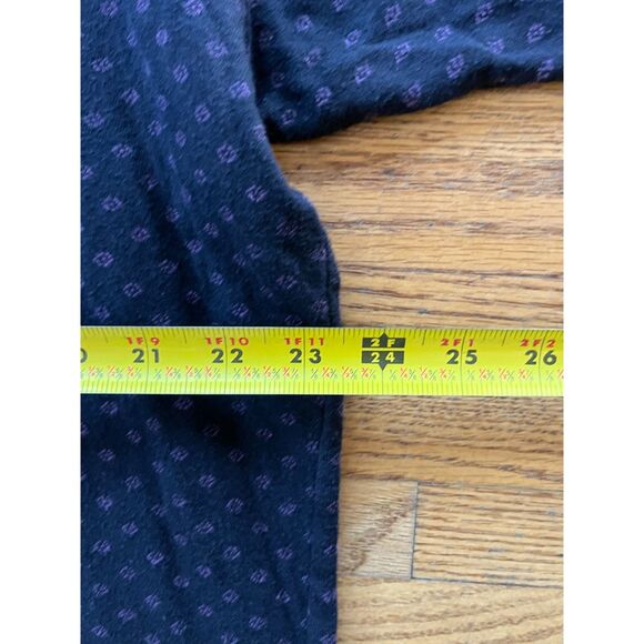 CP SHADES Gray Purple Linen Button Up Long Sleeve Shirt Top Mens Size Small - Picture 7 of 9